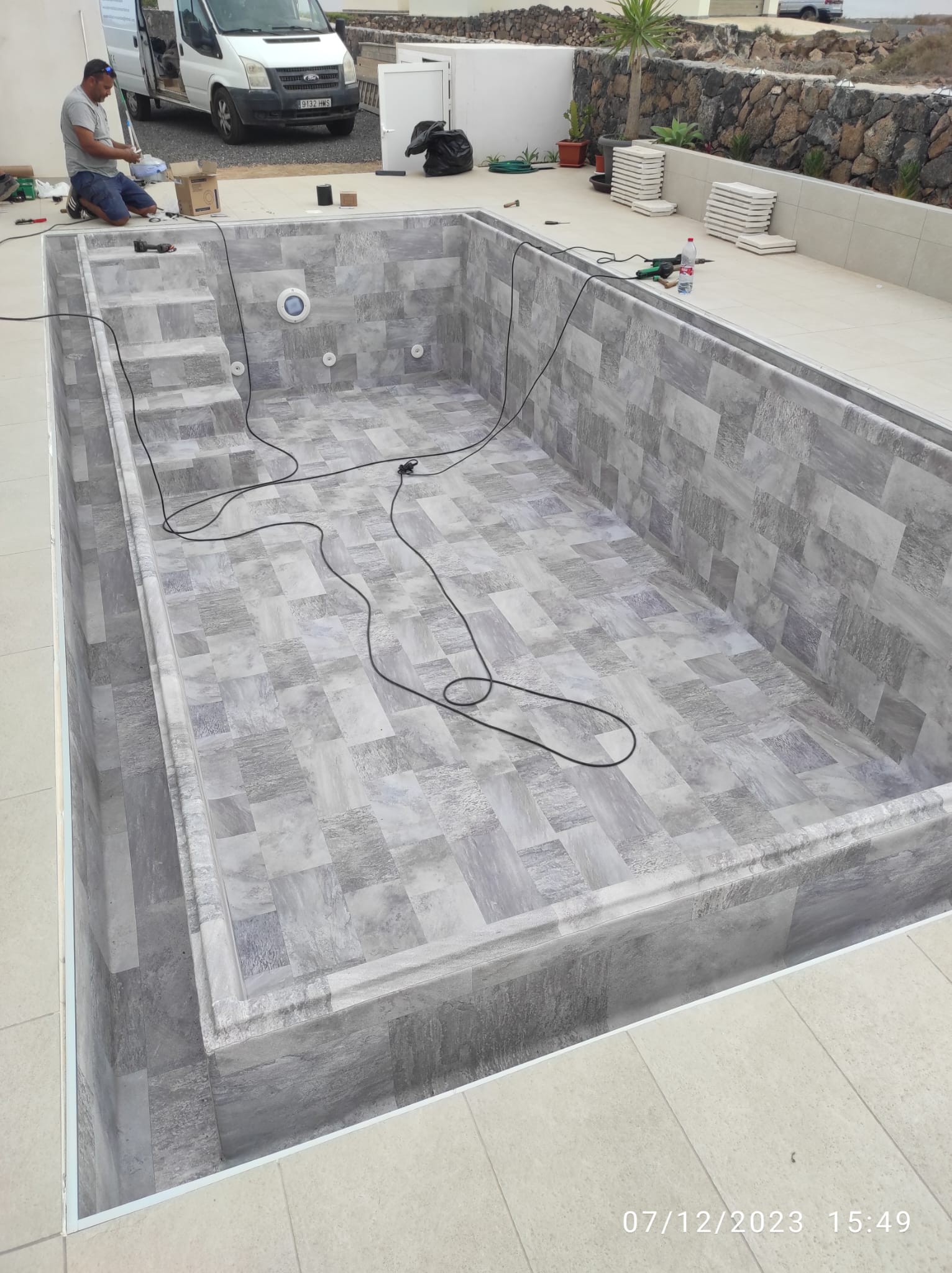 Montaje piscina prefabricada