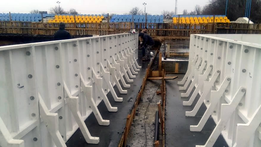 Contrafuertes para piscinas prefabricadas